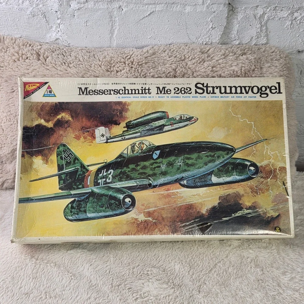 Nichimo 1:48 Scale Messerschmitt Me 262 Sturmvogel Plastic Model Kit Unassembled